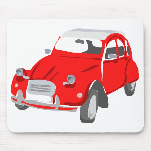Tapis de souris Red Citroen 2 CV (Devant)