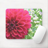 Tapis De Souris Red Dahlia Photo Mousepties (Avec souris)