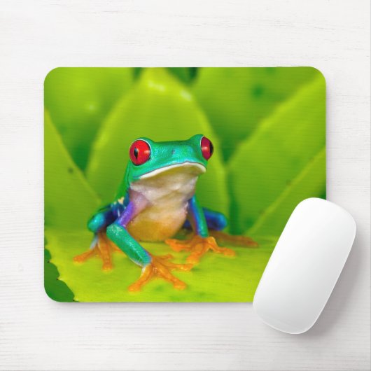 Tapis De Souris Red-eyed tree frog, Costa Rica (Avec souris)