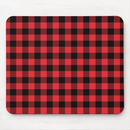 Tapis De Souris Red Flannel Buffalo Check Motif (Devant)