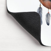 Tapis De Souris Red Fox dormant sur Dreamcatcher (Coin)