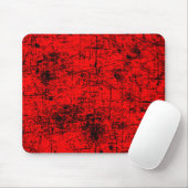 Tapis De Souris Red Grunge (Avec souris)