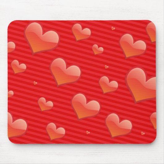 Tapis De Souris Red Hearts Mousepad (Devant)