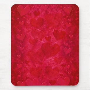 Tapis De Souris Red Hearts Mousepad