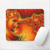 Tapis de souris Red Hot Firepit (Avec souris)