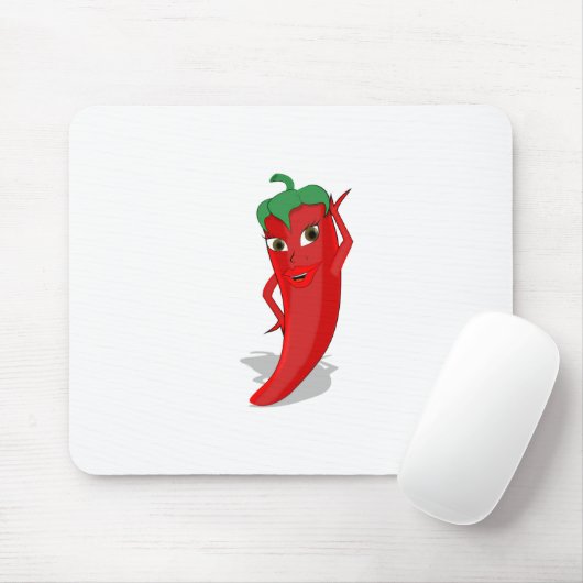 Tapis De Souris Red Hot Pepper Diva (Avec souris)