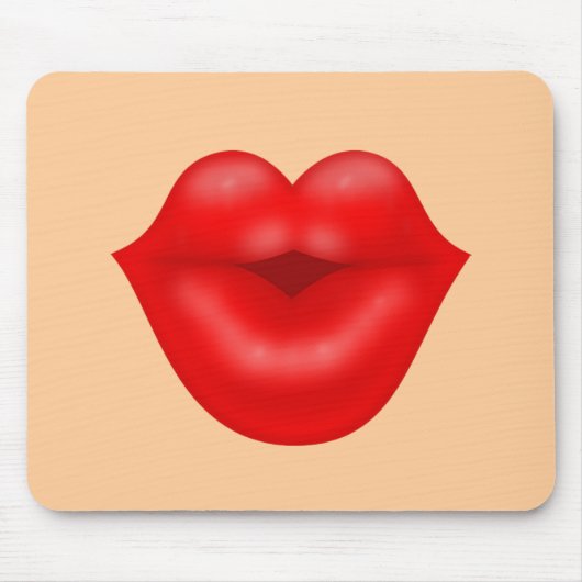 Tapis De Souris Red lips big kiss (Devant)