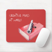 Tapis De Souris Red Mini Sketchbook Mousepad (Avec souris)