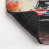 Tapis De Souris Red Muscle Car direction (Coin)