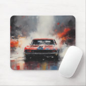Tapis De Souris Red Muscle Car direction (Avec souris)