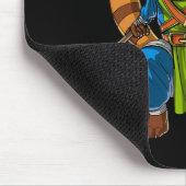 Tapis De Souris Red Panda Bear Ninja Samurai Warrior Funny Kung Fu (Coin)