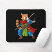 Tapis De Souris Red Panda Bear Ninja Samurai Warrior Funny Kung Fu (Avec souris)