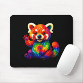 Tapis De Souris Red Panda Lovers Pois Joyeux Dot Day Girls Bo (Avec souris)