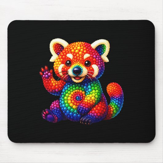 Tapis De Souris Red Panda Lovers Pois Joyeux Dot Day Girls Bo (Devant)