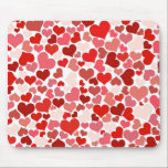 Tapis De Souris Red Pink Love Hearts Mosaic<br><div class="desc">Red and pink heart mosaic pattern.</div>