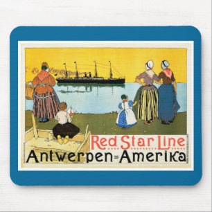 Tapis De Souris Red Star Line ~ Antwerpen-Amerika