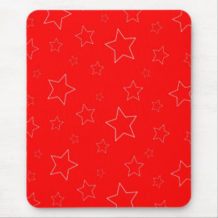 Tapis De Souris Red Stars Mousepad