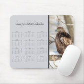 Tapis De Souris Red-tailed Hawk: Customize full year 2026 calendar (Avec souris)