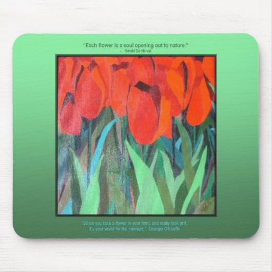Tapis De Souris Red Tulips par dlgblack sofinee.com (Devant)