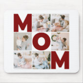 Tapis De Souris Red & White 6 Photo Collage Maman (Devant)