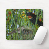Tapis De Souris Red Wing Blackbird (Avec souris)