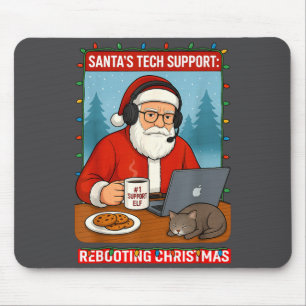 Tapis De Souris Redémarrage s Support Santa Tech Vibes