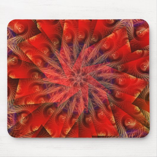 Tapis De Souris RedFractal Swirl Mousepad (Devant)