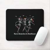 Tapis De Souris Réduction des dommages Skeleton Danser Noël Overdo (Avec souris)