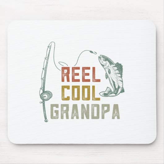 Tapis De Souris Reel Cool Grand-Père Pêche S (Devant)