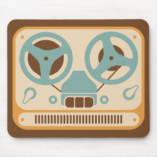 Tapis De Souris Reel to Reel Analog Tape Recorder (Devant)