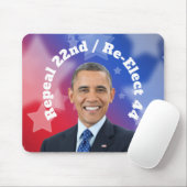 Tapis De Souris Réélire le président Obama (Avec souris)