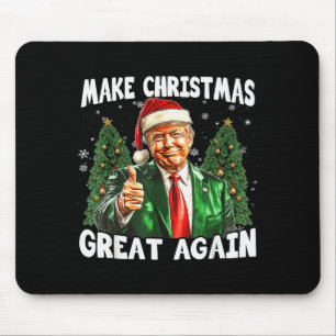 Tapis De Souris Refaire Noël Grande Encore Drôle Santa Trump 2024