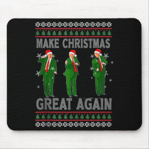 Tapis De Souris Refaire Noël Grande Encore Santa Trump Danse Moche