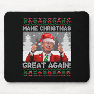 Tapis De Souris Refaire Noël Great Again Drôle Trump Pyjama Ugl