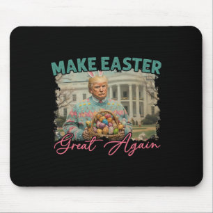Tapis De Souris Refaire Pâques Grande Encore Drôle de Lapin Trump