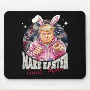 Tapis De Souris Refaire Pâques Grande Encore Drôle de Lapin Trump