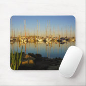 Tapis De Souris Reflet de bateaux dans un port. (Avec souris)