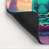 Tapis De Souris Reflet du coucher de soleil de Bouddha (Coin)