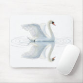 Tapis De Souris Reflet du cygne (Avec souris)