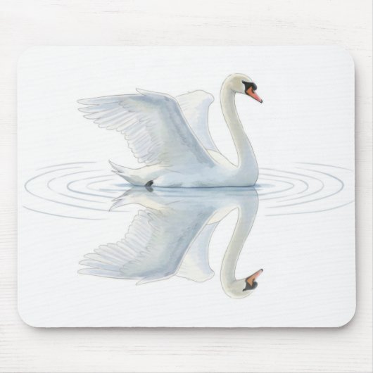 Tapis De Souris Reflet du cygne (Devant)