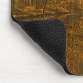 Tapis De Souris Reflets d'automne sur l'étang. (Coin)