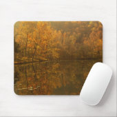 Tapis De Souris Reflets d'automne sur l'étang. (Avec souris)