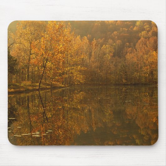 Tapis De Souris Reflets d'automne sur l'étang. (Devant)