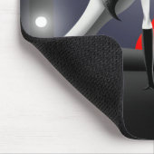 Tapis De Souris Réflexion clown Rouges Cheveux de souris pavé (Coin)