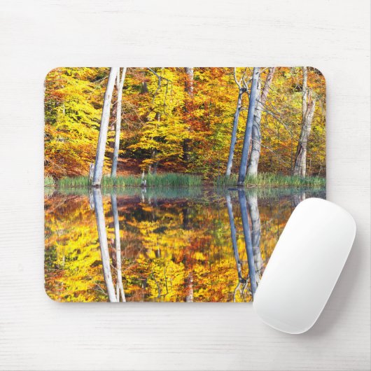Tapis De Souris Réflexion d'automne (Avec souris)