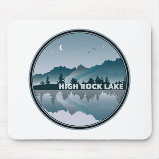 Tapis De Souris Réflexion de High Rock Lake North Carolina (Devant)