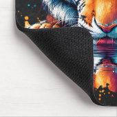 Tapis De Souris Réflexion de l'eau potable tigre (Coin)