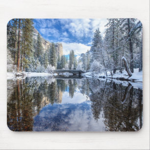 Tapis De Souris Réflexion d'hiver chez Yosemite