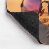 Tapis De Souris Réflexion Du Coucher De Soleil Sur La Mer Dans Les (Coin)