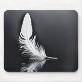 Tapis De Souris Réflexion en plumes blanches (Devant)
